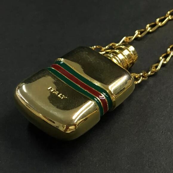 Gucci Gold-Plated Perfume Bottle Pendant Necklace - Picture 8 of 10